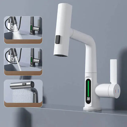 Digital Display Waterfall Basin Faucet